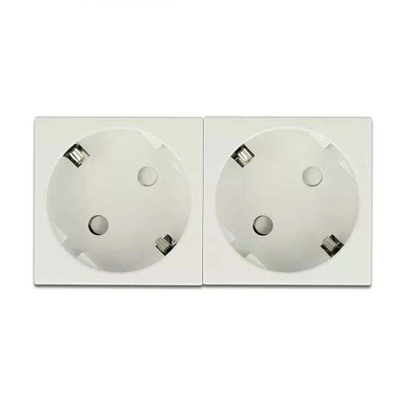 DeLock 81322 Easy 45 2 lizdų Schuko elektros lizdas, 45 x 45 mm, 5 vnt.