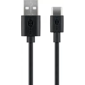 Goobay USB-C įkrovimo ir sinchronizavimo laidas (USB-A > USB-C) 59124