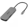 7-in-1 USB-C stotelė Acer – USB 3.2 Gen 1 Type-C, 3x USB-A, HDMI, SD/MicroSD, 100W PD, sidabrinė