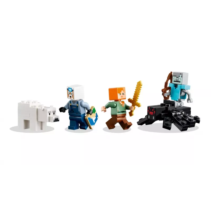 Konstruktorius LEGO Minecraft Kirtiklio kasykla 21277 – 530 detalių, 3 minifigūrėlės, nuo 8 metų