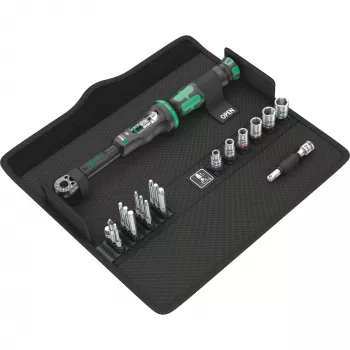 Dinamometrinis raktas Click-Torque 1/4'' 2,5-25 Nm, 20 dalių