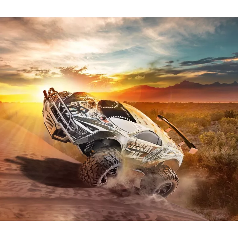 Radijo bangomis valdomas automobilis REVELL Desert Rat (24442) – pilkai juodas visureigis