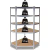 Garden tool storage rack top e shop Rack GC9030 — cinkuotas plienas ir MDF, 900x300x1800 mm, laisvai pastatomas arba tvirtinamas prie sienos, 875 kg talpa