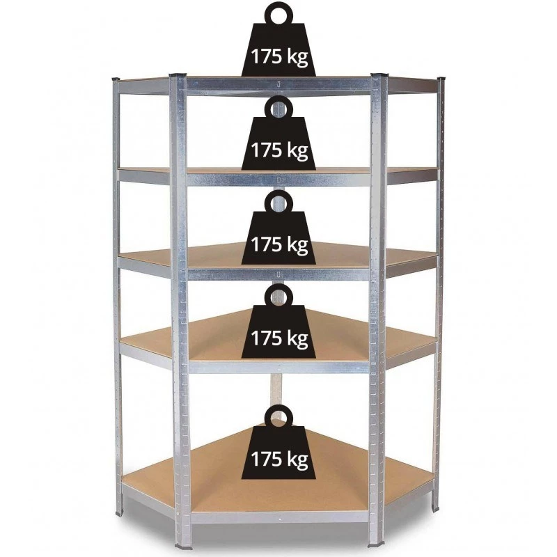 Garden tool storage rack top e shop Rack GC9030 — cinkuotas plienas ir MDF, 900x300x1800 mm, laisvai pastatomas arba tvirtinamas prie sienos, 875 kg talpa