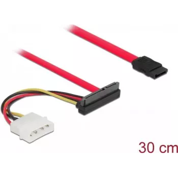 SATA kabelis DeLOCK 86078 0,5 m SATA 7 kontaktų SATA 22 kontaktų Molex