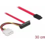SATA kabelis DeLOCK 86078 0,5 m SATA 7 kontaktų SATA 22 kontaktų Molex
