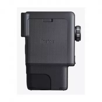 Momentinė spausdinimo kamera Fujifilm Instax mini evo Cinema – 1/5 colio CMOS 2560×1920, nuotrauka 62×46 mm, įmontuota blykstė, juoda