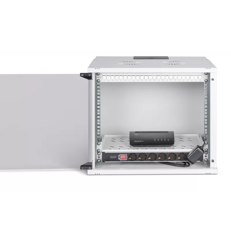 Sieninis tinklo stovas DIGITUS SOHO Pro 19 col. 9U, 540 x 400 mm, IP20, rakinamas, 60 kg