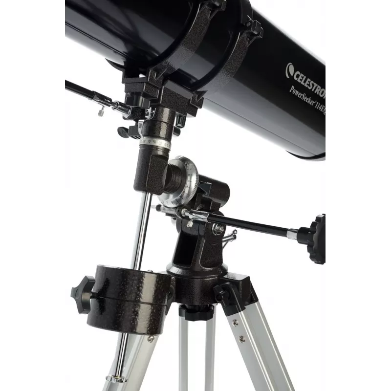 Teleskopas Celestron PowerSeeker 114EQ Refractor 45x Juodas