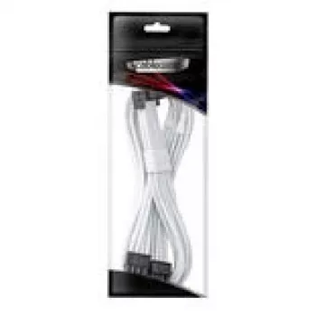CableMod C-Series Pro jungiamasis kabelis - Variantas A, 90°, 16 kontaktų į 2x8 kontaktų PCIe, baltas