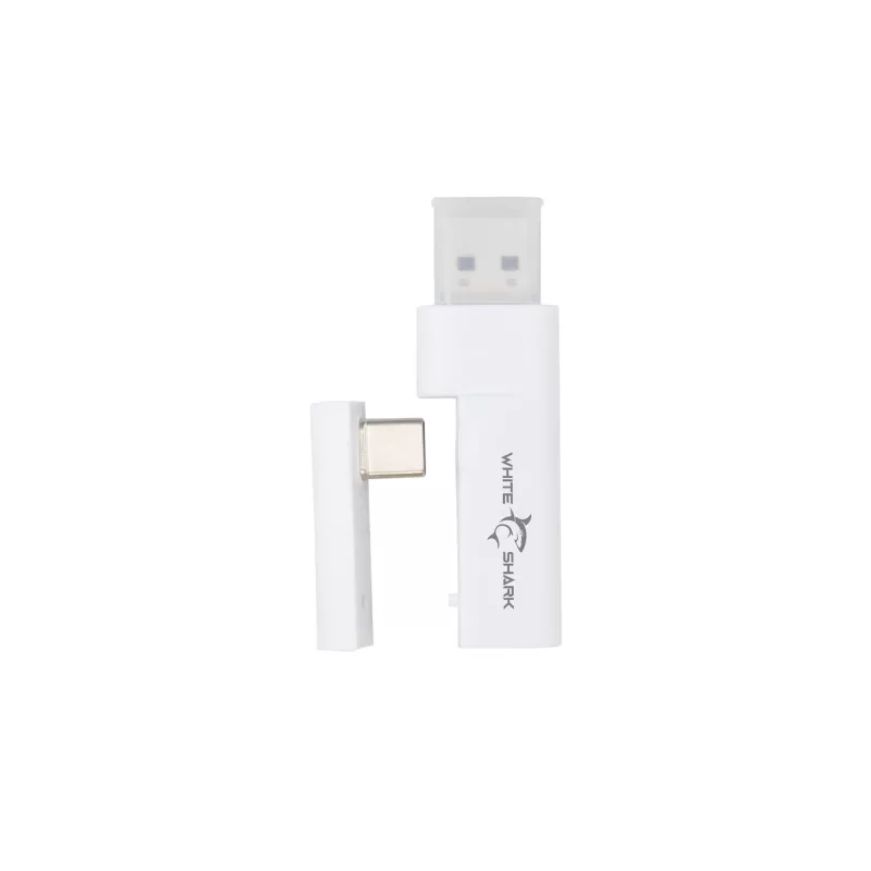 Ausinės White Shark WGH-2444 Firecrest baltos