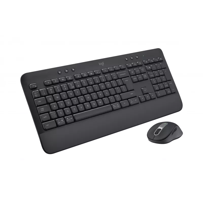 Belaidis klaviatūros ir pelės rinkinys Logitech Signature MK650 for Business – 2,4 GHz, Bluetooth LE – QWERTY ispanų – grafitas