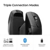 Pelė Keychron M6 dešinei rankai universali — optinė, RF + Bluetooth + USB-C, 30000 DPI, juoda