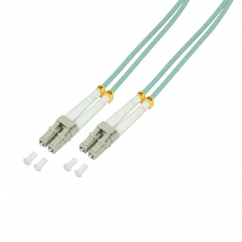Logilink šviesolaidinis jungiamasis laidas - LC kelių režimų (M) į LC kelių režimų (M) - 50 m - 50/125 µm - OM3 - halogenų neturintis - akvamarinas (FP3LC50)