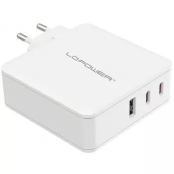 Vidinis įkroviklis LC-Power LC-GAN-100 Universalus greitas įkrovimas baltas