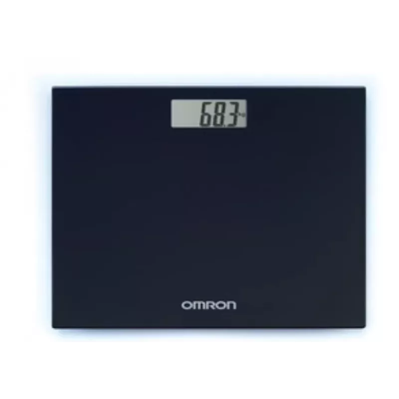 Elektrinės asmeninės svarstyklės Omron HN-289-E juodos su LCD ekranu, automatinis išsijungimas