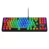 Mechaninė žaidimų klaviatūra Sharkoon Crystal Shark Black DE su RGB apšvietimu