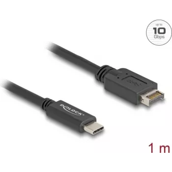 DeLOCK USB laidas USB Type-E Key A 20 kontaktų kištukas į USB Type-C kištuką 1 m