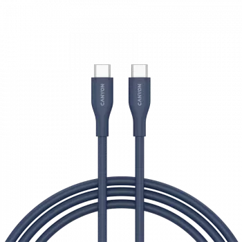 CANYON CC60SC10 USB-C į USB-C laidas 60W 1m Silikoninis Tamsiai mėlynas