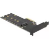 DeLOCK 89013 vidinė M.2 PCIe kortelė su aušintuvu ir LED apšvietimu