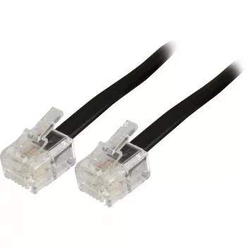 Modulinis telefono kabelis Goobay 50318 RJ-11 – RJ-11 6 m juodas