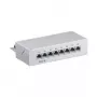 Wentronic Goobay CAT 6 Mini/Desktop Patch Panel, 8 prievadų, pilkas - STP ekranuotas, pilkas (93047)