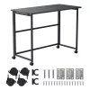 Sulankstomas stalas Maclean MC-1250 B, juodas, mobilus, 100x50 cm, max. 50 kg