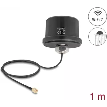 WiFi antena DELOCK 81468 RP-SMA jungtis 3.1–3.5 dBi kryptinė