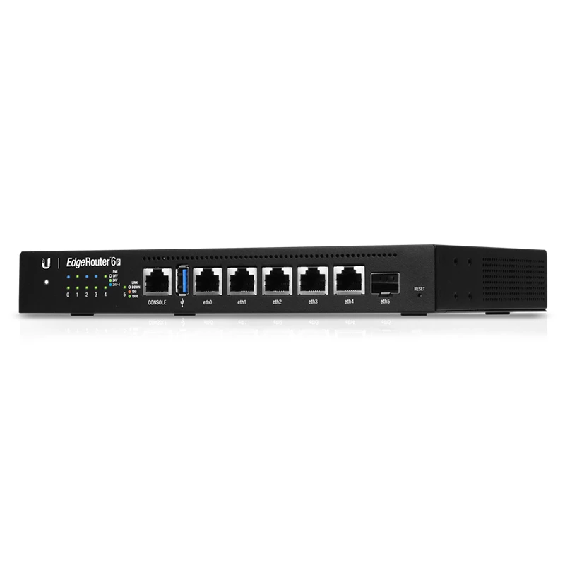 Ubiquiti EdgeRouter 6P maršrutizatorius 5x1GbE 1xSFP PoE ER-6P
