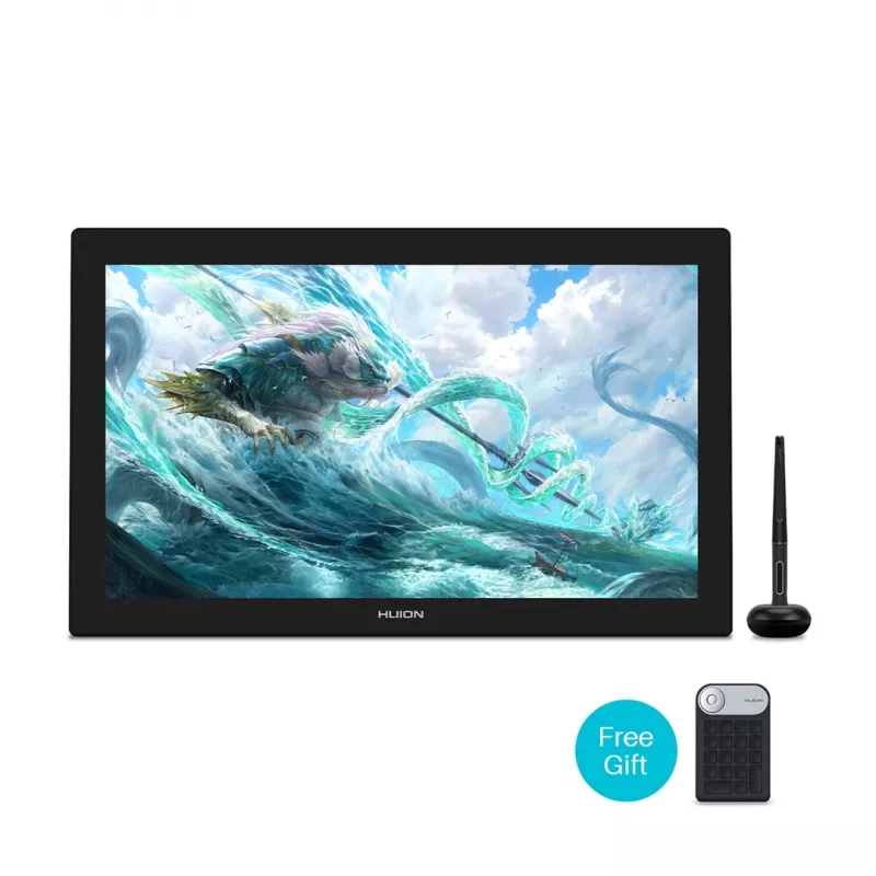 Grafinė planšetė HUION Kamvas Pro 24 4K GT2401 – 23,8 colio QLED 3840×2160, 16:9, 8192 slėgio lygiai
