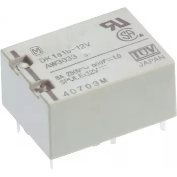 Panasonic PCB Relė 12 V/DC 10 A 1 Normaliai Atviras Kontaktas DK1A-12V-F 1 vnt.