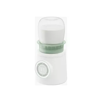 Pieno šildytuvas Momcozy MW003-WH12BA-A – nešiojamas, 80 W baterija, liečiamas valdymas, žalia/skaidri/balta