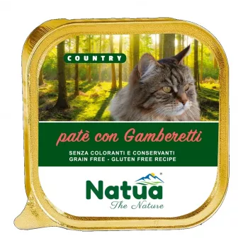 NATUA Country Shrimp - šlapias ėdalas katėms - 100g