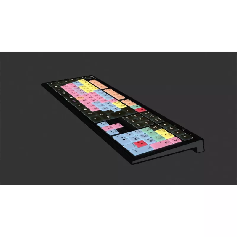 Logickeyboard ASTRA 2 USB QWERTZ klaviatūra, juoda, pilno dydžio, 108 klavišai