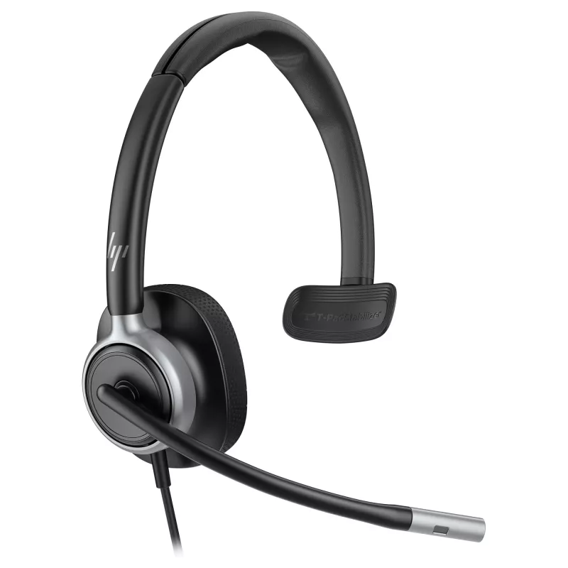 Monauralinė USB laidinė ausinė Poly Mission 615, 117,5 g