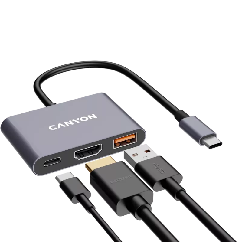 Canyon DS-4 USB-C Hub 10000 Mbit/s HDMI USB 3.2 Gen 2