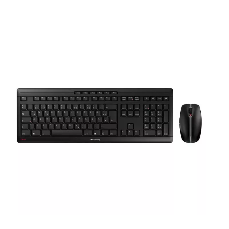 CHERRY Stream Desktop Recharge belaidis klaviatūros ir pelės rinkinys QWERTZ juoda