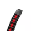 CableMod PRO ModMesh 12VHPWR į 3x PCI-e laidas - 45 cm, juodas/raudonas