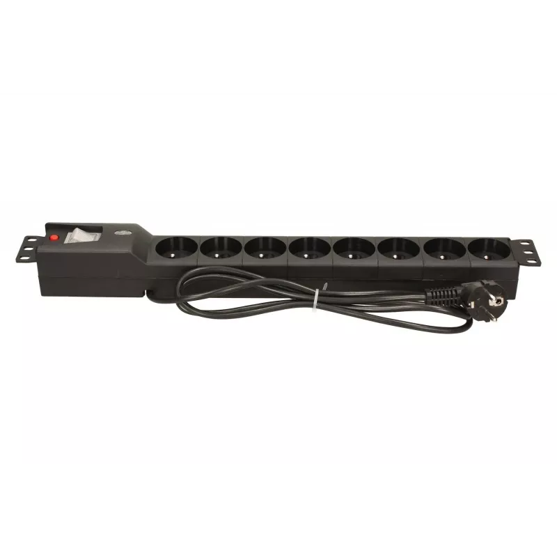 LESTAR LXARM 810 G-A K.:CZ 1,5M 19PDU juodas 8 lizdai 230 V 1,5 m