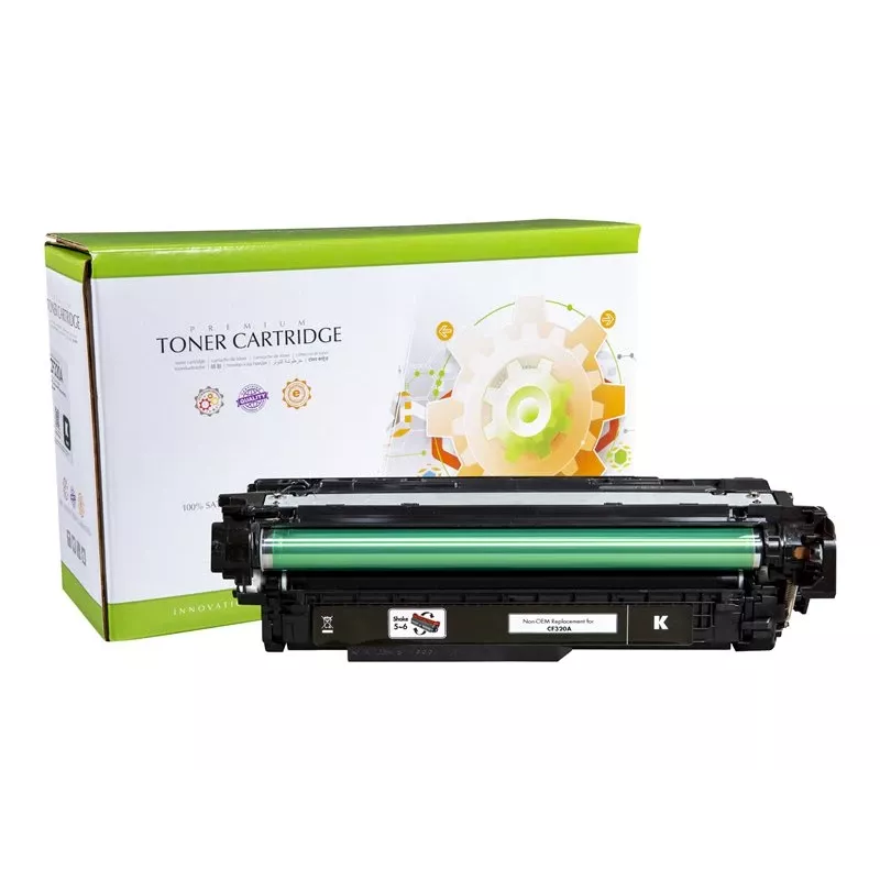STATIC kasetė su toneriais, suderinama su HP CF320A, juoda, perdirbta, 11 500 puslapių