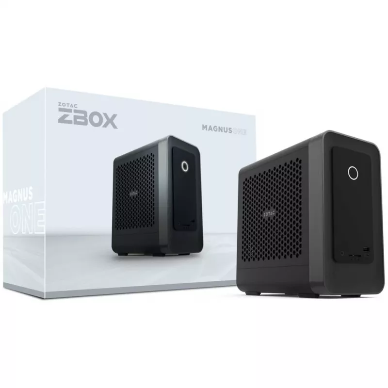 ZOTAC ZBOX MAGNUS ONE EU275070C, mini boksinis kompiuteris, PC Barebone, DDR5-SDRAM, PCI Express, Serial ATA III, Wi-Fi 7 (802.11be), 500 W