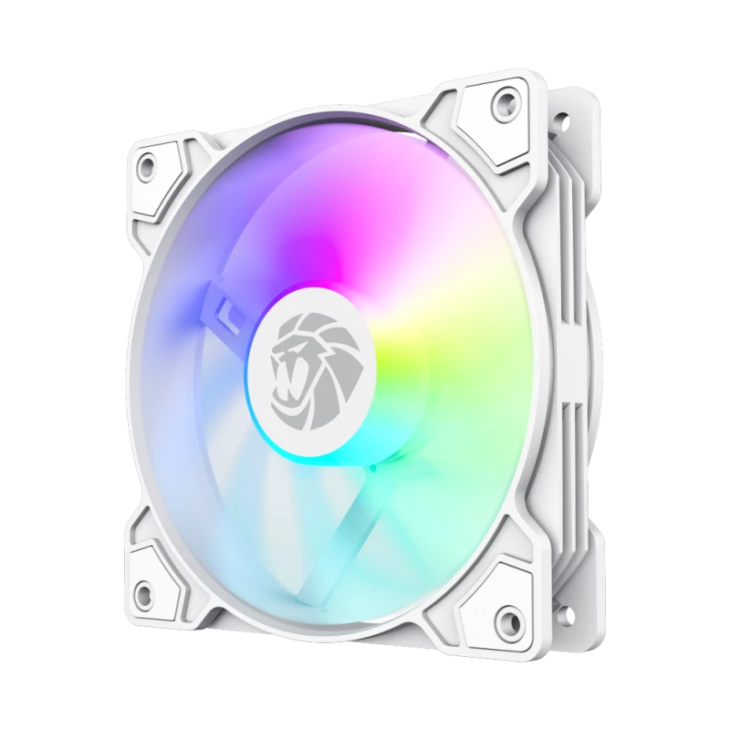 Gamemax FN12A-S5 Baltas korpuso ventiliatorius 120 mm