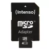 INTENSO atminties kortelė MICRO SDHC 4GB C10 su adapteriu 3413450