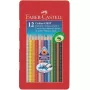 Spalvoti pieštukai Colour Grip Multi 12 vnt Faber-Castell 112413