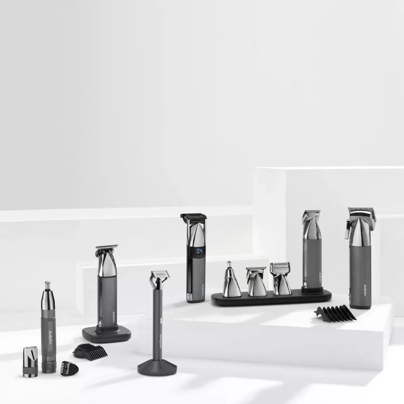 Barzdos kirpimo mašinėlė BABYLISS OT996E su metaliniais peiliukais ir reguliuojamu ilgiu