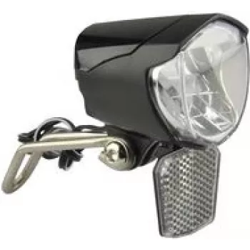 Dviračio dinaminis LED priekinis žibintas FISCHER 85355 – 70 liuksų, ilgaamžis LED (50 000 h)