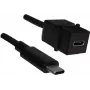 USB-C ilginamasis kabelis Bachmann 917.1212 24 kontaktų USB-C vyriškas į moterišką 50 cm USB 3.1 Power Delivery 60 W