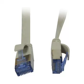 Patch kabelis RJ45 - CAT6A 500MHz - 1,5m - pilkas - U/FTP - plokščias - AWG32 - Synergy 21