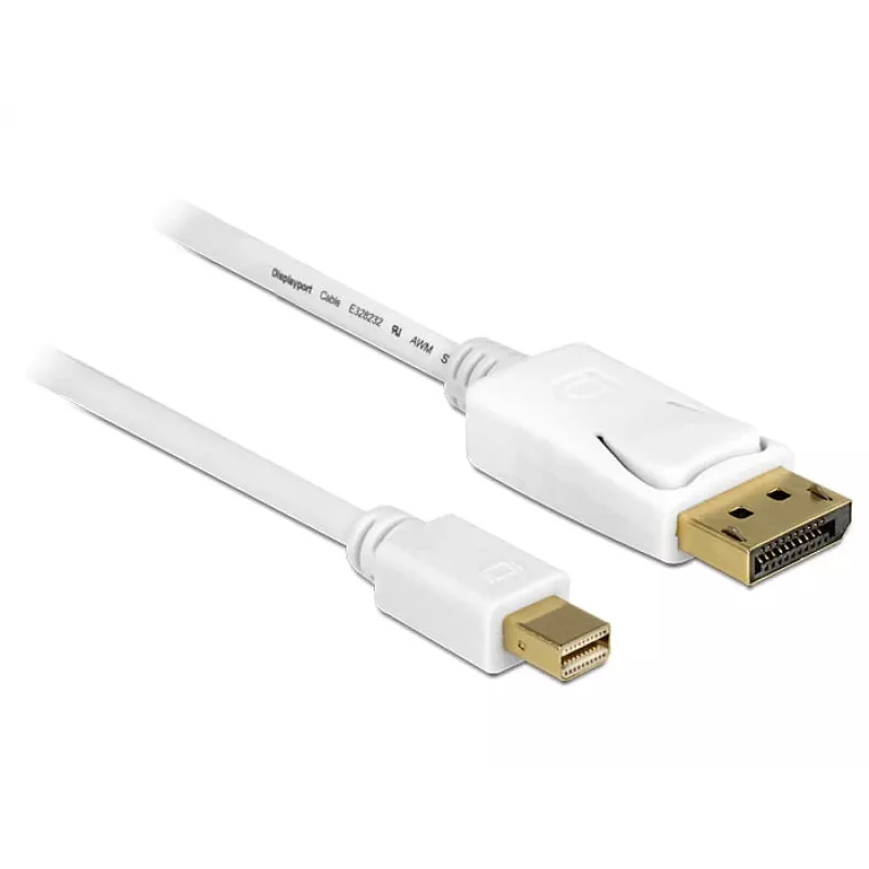 DeLOCK 83482 Mini DisplayPort – DisplayPort laidas 2 m Baltas