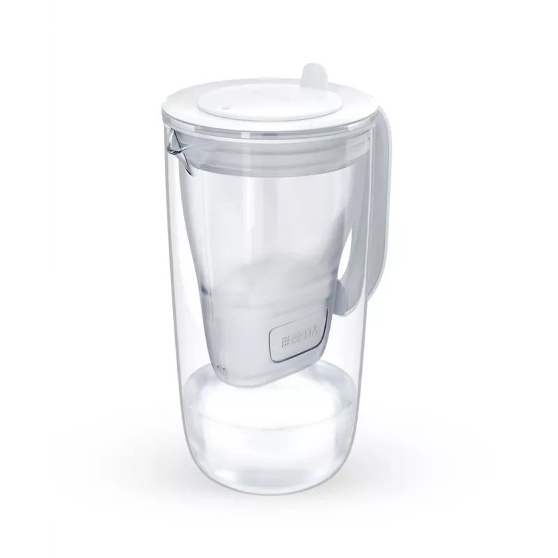 BRITA Glass+1 Maxtra Pro vandens filtro ąsotis pilka, 2,4 L / 1,5 L, su Maxtra Pro PP filtru